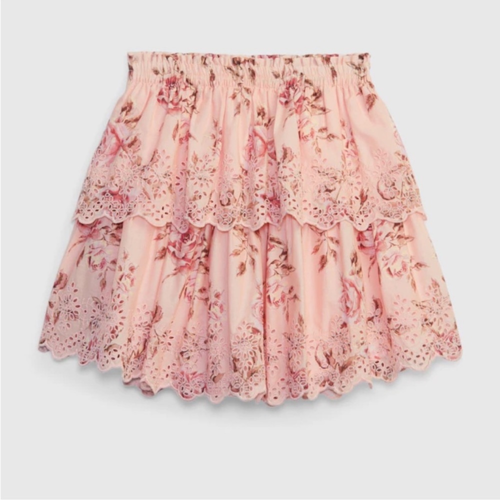 Gap X Loveshackfancy Floral Flippy Skirt